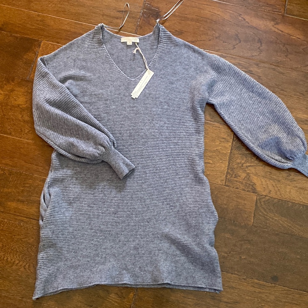 love stitch Sweater dress  bought from vici gray with pockets size medium